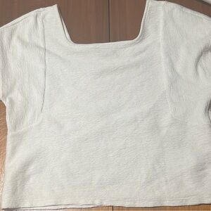 Madewell Cream Crop Top